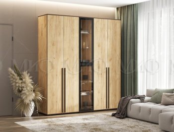 Шкаф Норд+ пенал со стеклом (Миф) в Ревде - revda.mebel-e96.ru