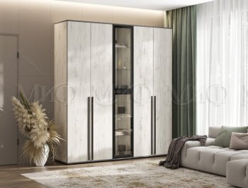 Шкаф Норд+ пенал со стеклом (Миф) в Ревде - revda.mebel-e96.ru
