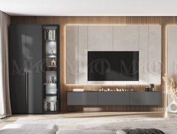 Стенка Норд графит (Миф) в Ревде - revda.mebel-e96.ru