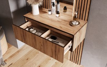 Шкаф 800+Тумба с зеркалом Норд (Миф) в Ревде - revda.mebel-e96.ru