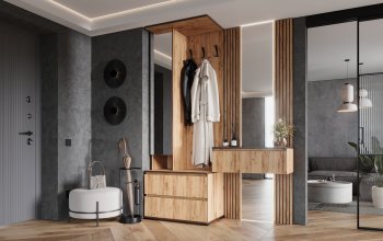 Прихожая+Тумба с зеркалом Норд (Миф) в Ревде - revda.mebel-e96.ru