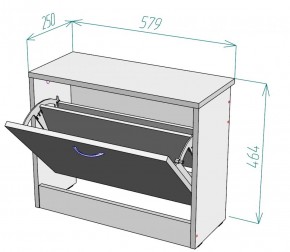 Обувница W1 (Белый) в Ревде - revda.mebel-e96.ru