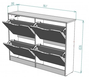 Обувница W12 (Белый) в Ревде - revda.mebel-e96.ru