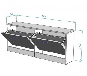 Обувница W19 (Белый) в Ревде - revda.mebel-e96.ru