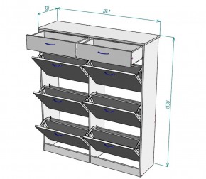 Обувница W27 (Белый) в Ревде - revda.mebel-e96.ru