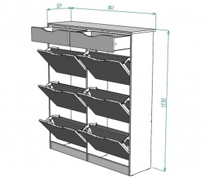 Обувница W28 (Белый) в Ревде - revda.mebel-e96.ru