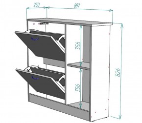 Обувница W29 (Белый) в Ревде - revda.mebel-e96.ru