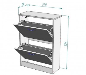 Обувница W3 (ДВ) в Ревде - revda.mebel-e96.ru