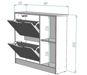 Обувница W30 (ДМ) в Ревде - revda.mebel-e96.ru