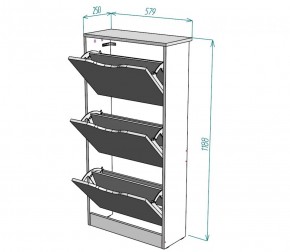 Обувница W8 (Белый) в Ревде - revda.mebel-e96.ru