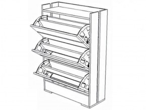 Обувница Ямайка ЯПТ-1 Ясень шимо (Текс) в Ревде - revda.mebel-e96.ru