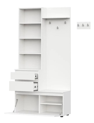 Вешалка с зеркалом Одри (МИ) в Ревде - revda.mebel-e96.ru