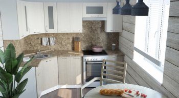 Кухонный гарнитур Ольга оптима 1 1300х2500 мм (Герда) в Ревде - revda.mebel-e96.ru