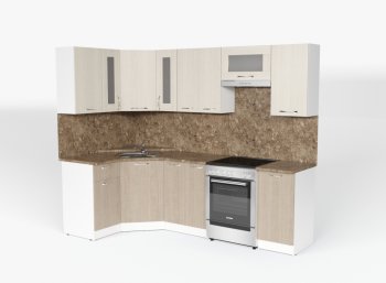Кухонный гарнитур Ольга оптима 1 1300х2500 мм (Герда) в Ревде - revda.mebel-e96.ru