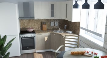 Кухонный гарнитур Ольга оптима 2 1500х1300 мм (Герда) в Ревде - revda.mebel-e96.ru