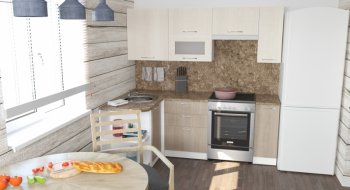 Кухонный гарнитур Ольга прайм 2 1300х2100 мм (Герда) в Ревде - revda.mebel-e96.ru
