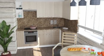 Кухонный гарнитур Ольга прайм 5 2300х1500 мм (Герда) в Ревде - revda.mebel-e96.ru