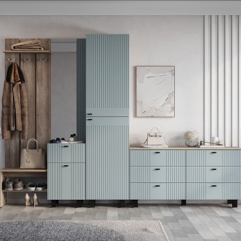 Прихожая Олива ПР-04 шарли бриз (БТС) в Ревде - revda.mebel-e96.ru
