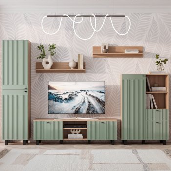 Пенал 500 мм Олива ПН-01 эвкалипт софт (БТС) в Ревде - revda.mebel-e96.ru