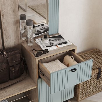 Прихожая Олива комп.1 шарли бриз (БТС) в Ревде - revda.mebel-e96.ru