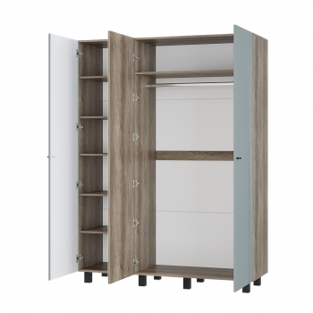 Шкаф 1500 мм 3-х створчатый Олива ШК-08 шарли бриз (БТС) в Ревде - revda.mebel-e96.ru