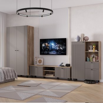 Стенка Олива комп.3 муссон (БТС) в Ревде - revda.mebel-e96.ru