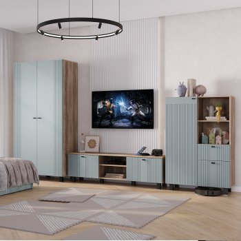 Стенка Олива комп.3 шарли бриз (БТС) в Ревде - revda.mebel-e96.ru