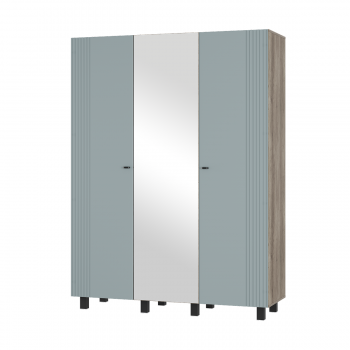 Шкаф 1500 мм 3-х створчатый Олива ШК-08 шарли бриз (БТС) в Ревде - revda.mebel-e96.ru