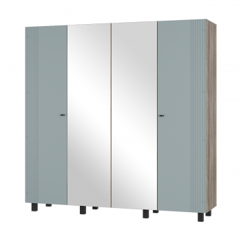 Шкаф 2000 мм 4-х створчатый Олива ШК-13 шарли бриз (БТС) в Ревде - revda.mebel-e96.ru | фото