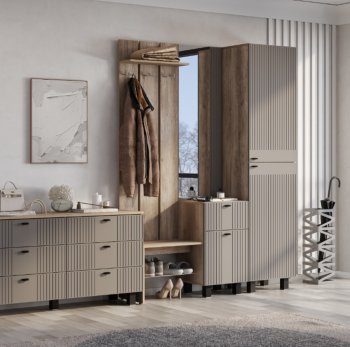 Прихожая Олива муссон софт, модульная (БТС) в Ревде - revda.mebel-e96.ru
