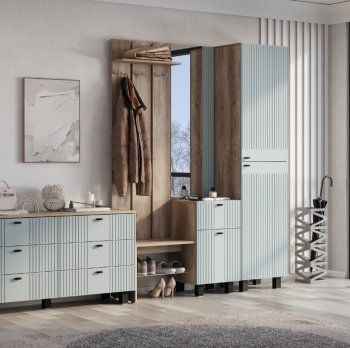 Прихожая Олива шарли бриз софт, модульная (БТС) в Ревде - revda.mebel-e96.ru