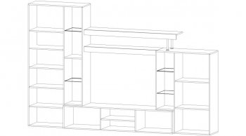 Стенка Онтарио (Лин) в Ревде - revda.mebel-e96.ru