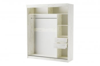 Шкаф-купе 1800 мм Орион крафт белый(Памир) в Ревде - revda.mebel-e96.ru