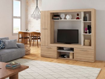 Стенка OSKAR3 дуб сонома (Генезис) в Ревде - revda.mebel-e96.ru