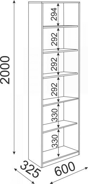 Библиотека Остин Модуль 05 (Риннер) в Ревде - revda.mebel-e96.ru