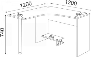 Стол угловой Остин Модуль 12 (Риннер) в Ревде - revda.mebel-e96.ru