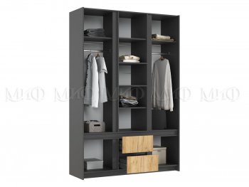 Спальный гарнитур Остин крафт/графит, модульный (Миф) в Ревде - revda.mebel-e96.ru
