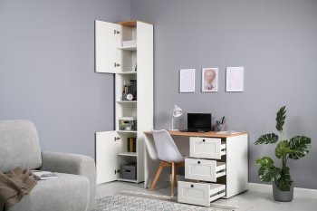 Набор детской мебели Остин белый, модульный (Моби) в Ревде - revda.mebel-e96.ru