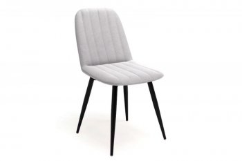 Стул Остин полоса, велюр Ultra Dove (светло-серый), (4шт) (Вудман) в Ревде - revda.mebel-e96.ru