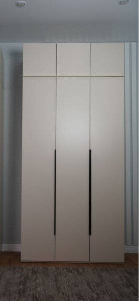 Шкаф 1200 мм Пальма с антресолью, Сатин (ДСВ) в Ревде - revda.mebel-e96.ru