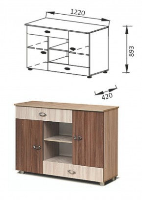 ПМ-11Комод Юниор-6 в Ревде - revda.mebel-e96.ru