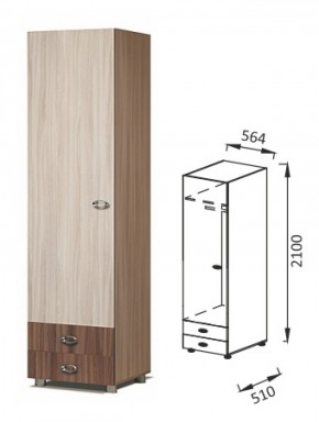 ПМ-13 шкаф для платья Юниор-6 в Ревде - revda.mebel-e96.ru