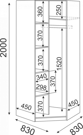 Набор подростковой мебели Остин модульный (Риннер) в Ревде - revda.mebel-e96.ru