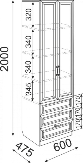 Набор подростковой мебели Остин модульный (Риннер) в Ревде - revda.mebel-e96.ru