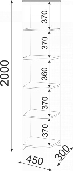 Набор подростковой мебели Остин модульный (Риннер) в Ревде - revda.mebel-e96.ru