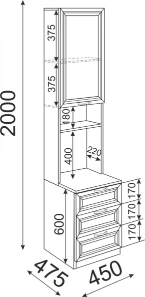 Набор подростковой мебели Остин модульный (Риннер) в Ревде - revda.mebel-e96.ru