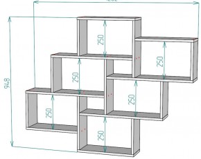 Полка S12 (Белый) в Ревде - revda.mebel-e96.ru