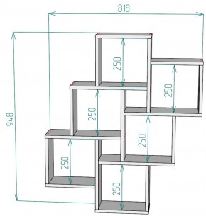 Полка S13 (Белый) в Ревде - revda.mebel-e96.ru