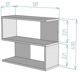 Полка S27 (Белый) в Ревде - revda.mebel-e96.ru