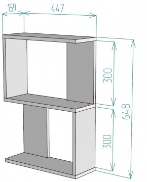 Полка S28 (ДВ) в Ревде - revda.mebel-e96.ru